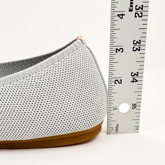 Dream Pairs Gray Knit Metallic Stretch Cushioned Lightweight Almond Toe Flats 11 - Picture 11 of 14